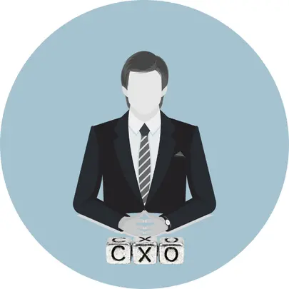 Modernes, stilisiertes CEO-Icon, das eine Führungspersönlichkeit symbolisiert. Das Symbol zeigt eine professionelle, seriöse Figur in Business-Kleidung und steht für höchste Managementkompetenz, strategische Unternehmensführung und verantwortungsvolle Entscheidungsfindung. Ideal geeignet für Webseiten, die Themen wie Geschäftsleitung, Unternehmensführung, Leadership und Executive Management adressieren. Dieses Icon unterstützt die visuelle Kommunikation von CEO-Rollen, Führungskräften und Top-Management in digitalen und gedruckten Medien.